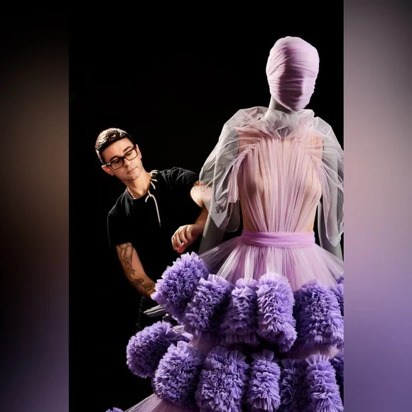 Christian Siriano purple Dress Gown US8 M L princess costume PROM Medium - Picture 9 of 16